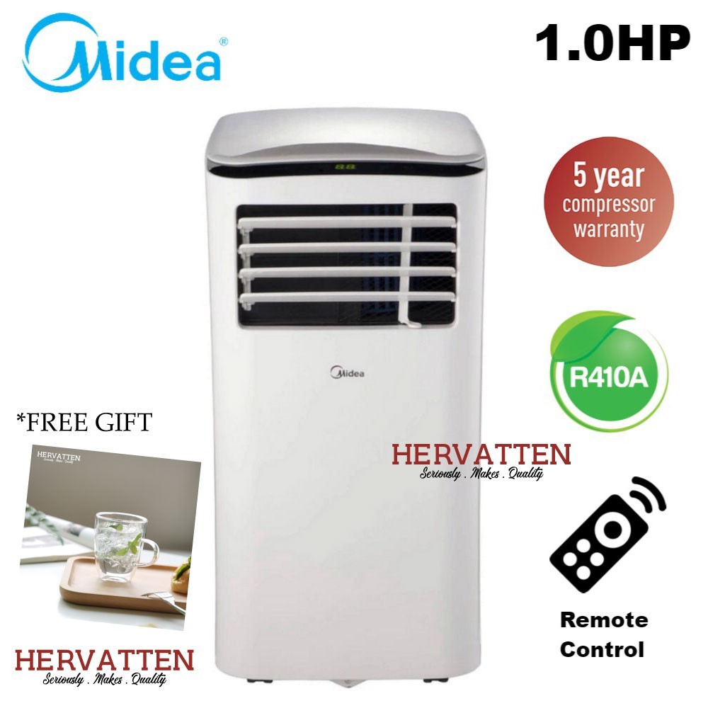 Midea Portable Air Conditioner MPH09CRN1 1.0HP (R410A) Shopee Malaysia