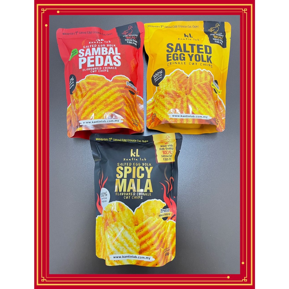 Kantin Lab Salted Egg Yolk chips 40g Shopee Malaysia