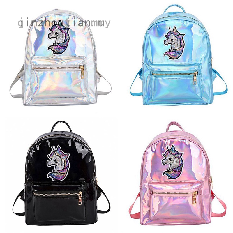 small holographic backpack