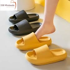 Slipper selipar unisex indoor & outdoor Japanese Comfortable Thick Sole Shower Home Slippers Viral