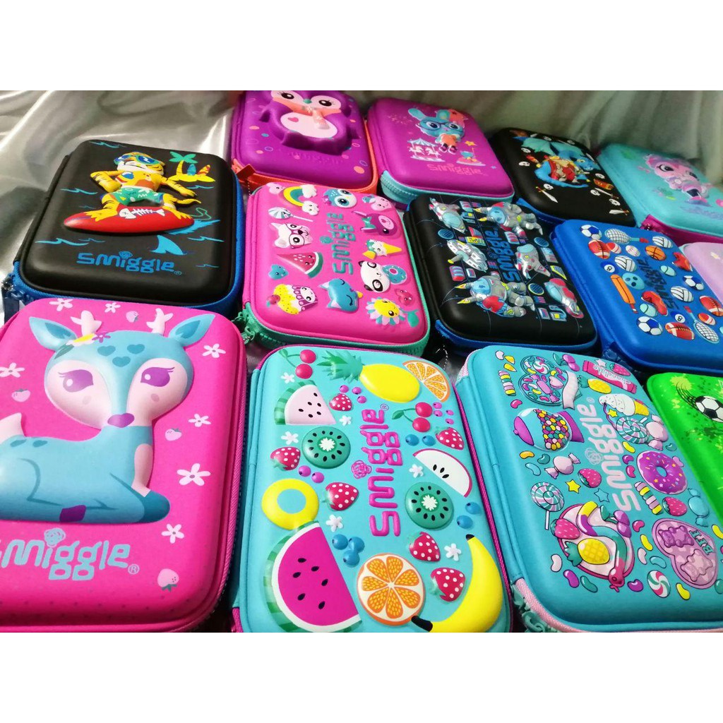 ORIGINAL SMIGGLE HARD TOP PENCIL CASE + FREEGIFT 🎁🎁 PEN Shopee Malaysia