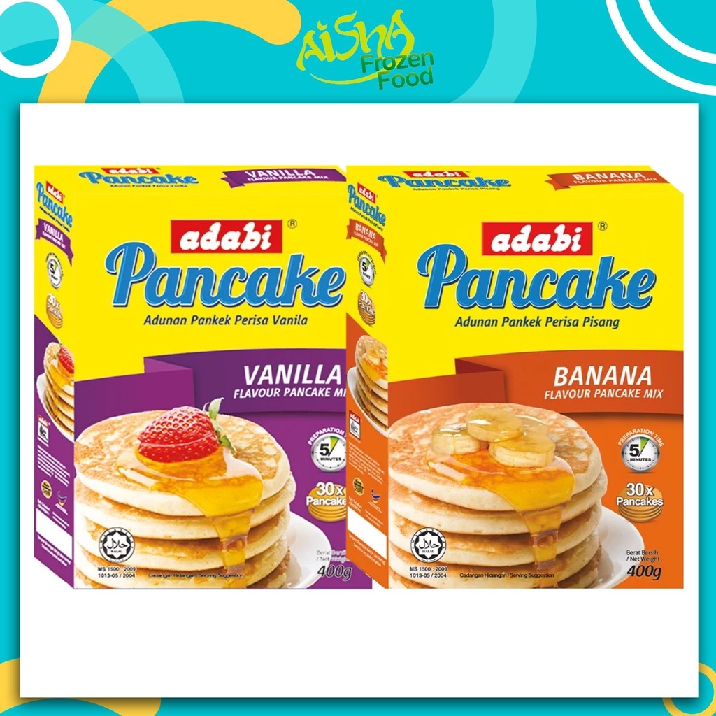 Adabi Pancake Mix 400g ( Banana / Vanilla ) Shopee Malaysia