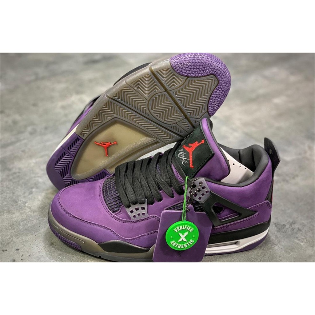 travis scott purple jordan 4