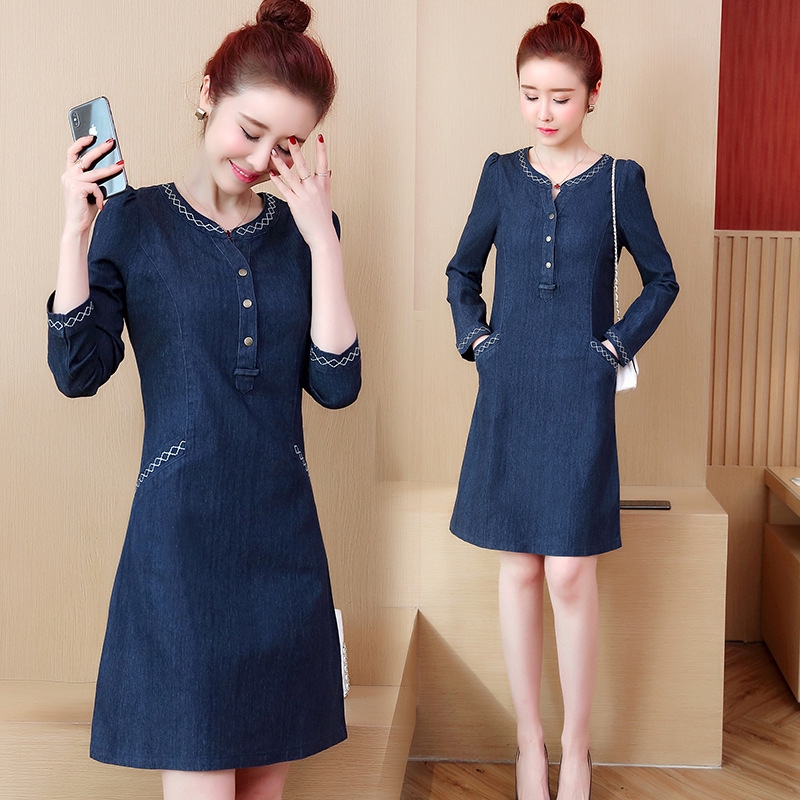 jeans single piece dress