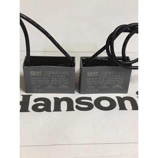 BM 1.5uf fan capasitor for(Table fan ,wall fan ,stand fan )
