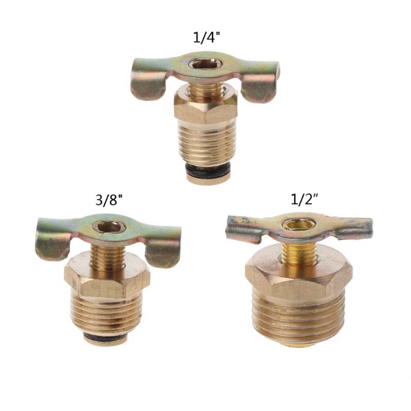 Purpose Reliable NPT 1/4\" 3/8\" 1/2‘’ Solid Brass Compressor Air Tank Port Fittings Drain Valve Must Durable - Image 4