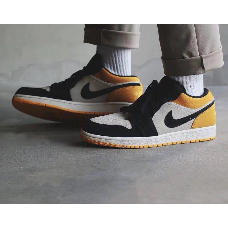 yellow and black jordan 1 low