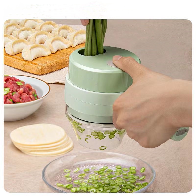 4 in 1 handheld electric vegetable cutter Multifunctional Electric
