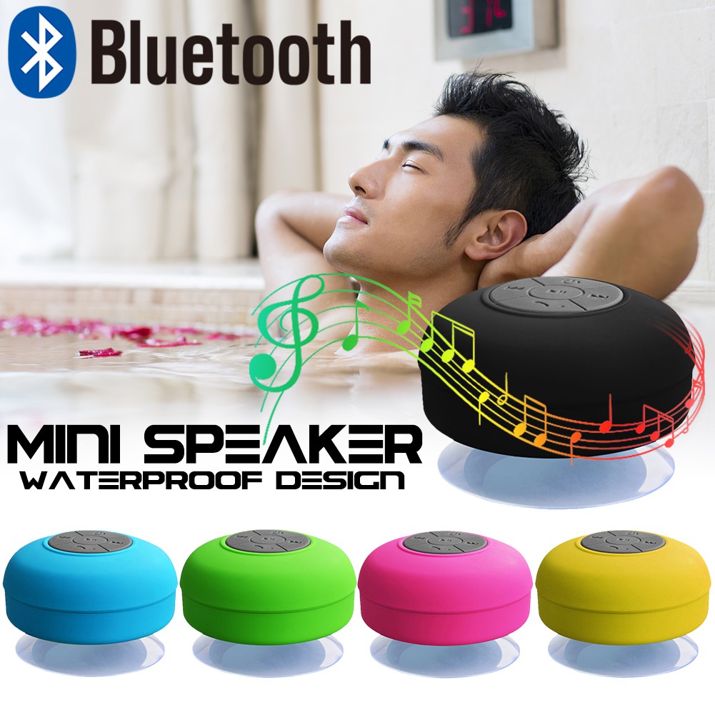 Bts06 Portable Mini Shower Waterproof Wireless Bluetooth Hands Free Call Speaker Shopee Malaysia