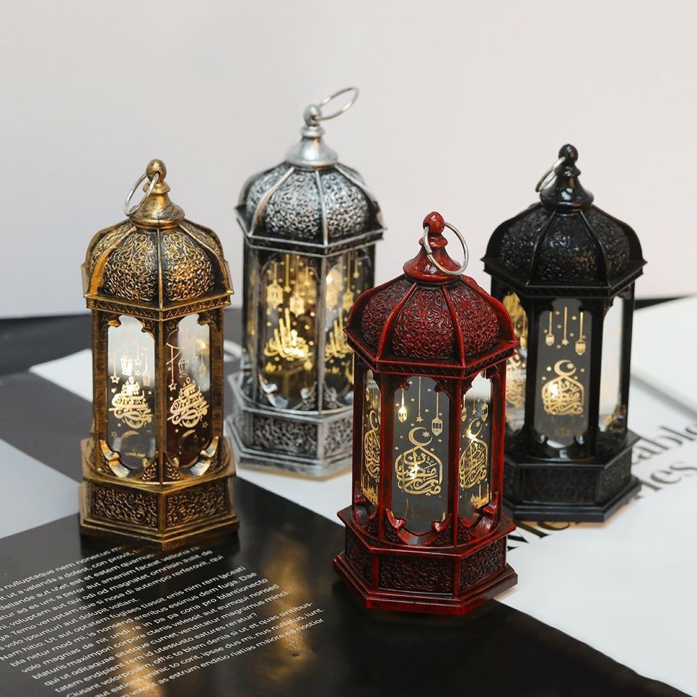 Raya LED Eid Retro Night Light/2024 Ramadan Home Atmosphere Lights/Islamic Muslim Party Decoration Lamps