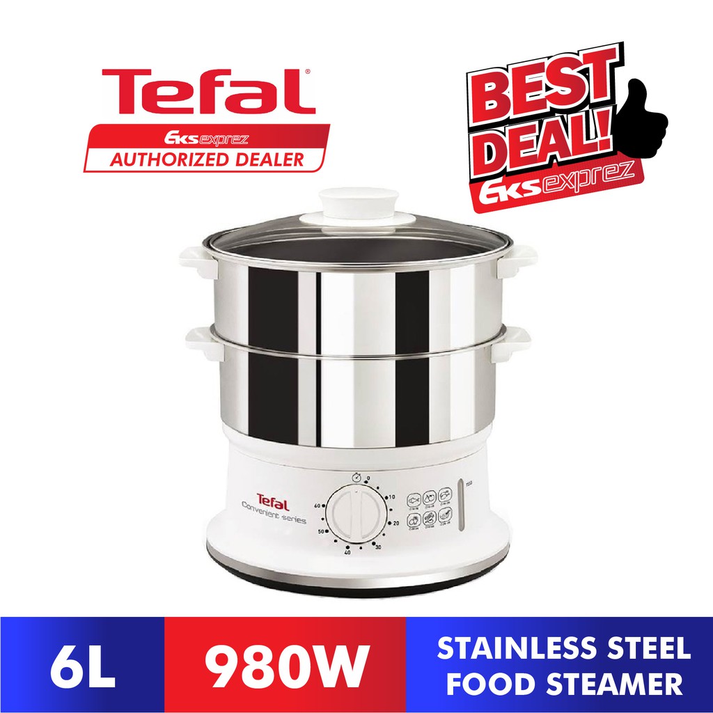 Tefal Convenient Stainless Steel Food Steamer VC1451 Shopee Malaysia