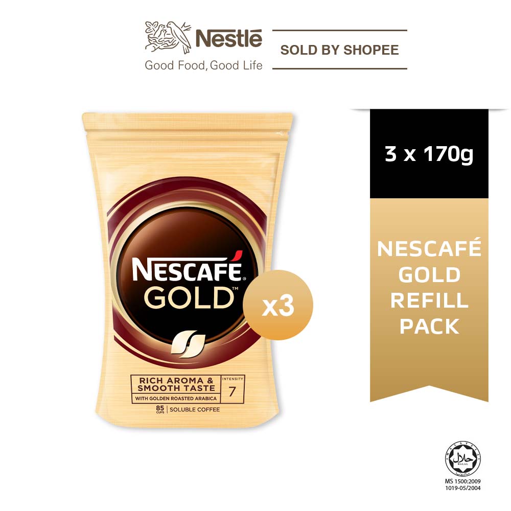 NESCAFE Gold Refill Pack (170g x 3 packs)
