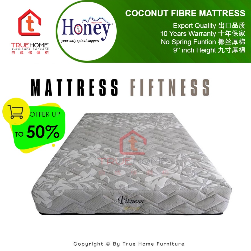 TH Honey Mattress Fitness / Tilam Honey Fitness/COCONUT FIBER SUPPORT