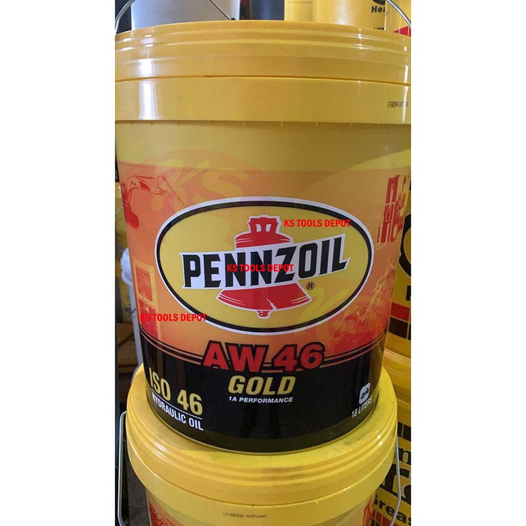 Pennzoil Hydraulic oil AW GOLD 46 (18L) Shopee Malaysia
