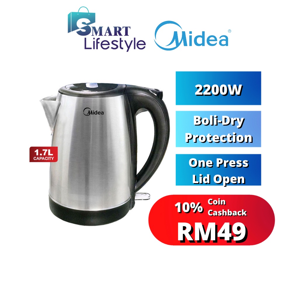 Midea Jug Kettle (1.7L) MK17S31A MK-17S31A / MK-17S33D