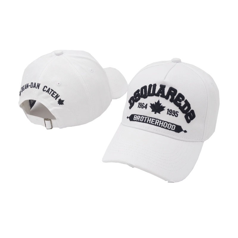 dsquared cap black and white