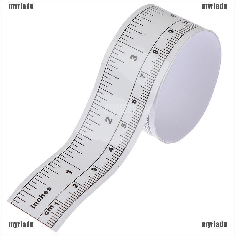 MRUSelf Adhesive Rulers Metric Measure Tape Sewing Machine Sticker Tool
