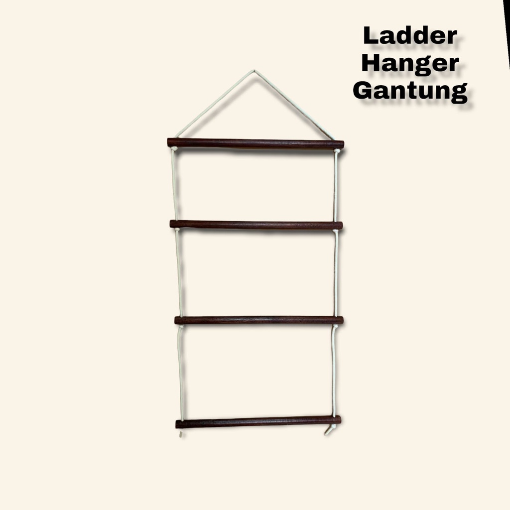 KAYU Hanging ladder hanger ladder/wood ropes blanket ladder/Wooden