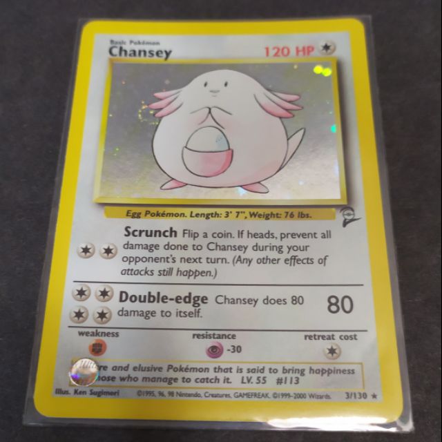 WOTC Pokemon Chansey Base Set 2 Holo Rare card. | Shopee Malaysia