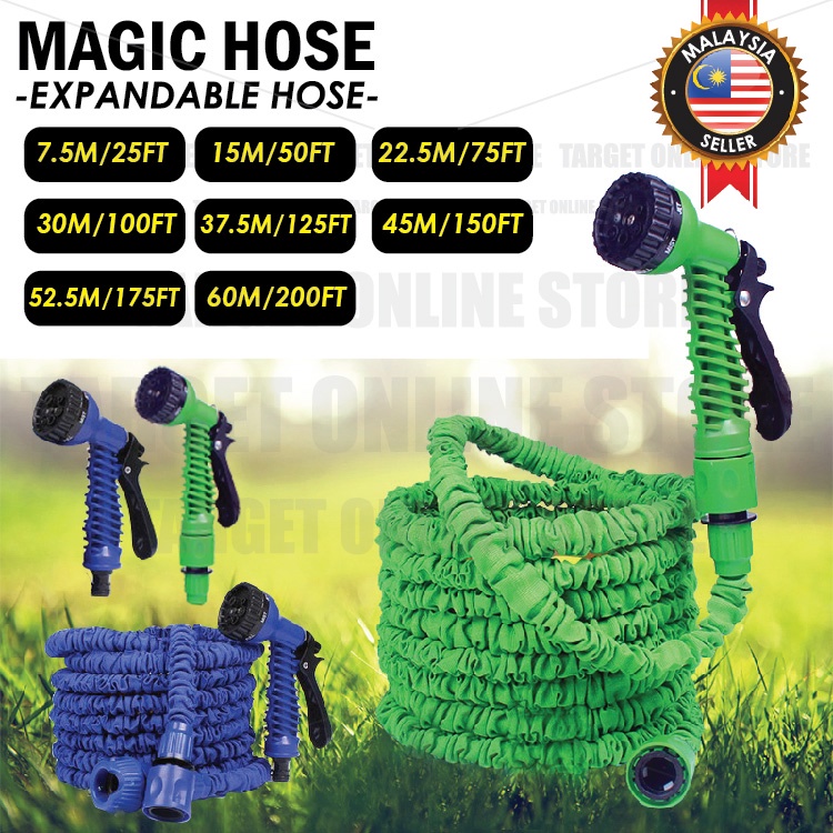 Magic Hose Spray Garden Multifunction Expandable Water Hose/Getah Paip Magik Fleksibel