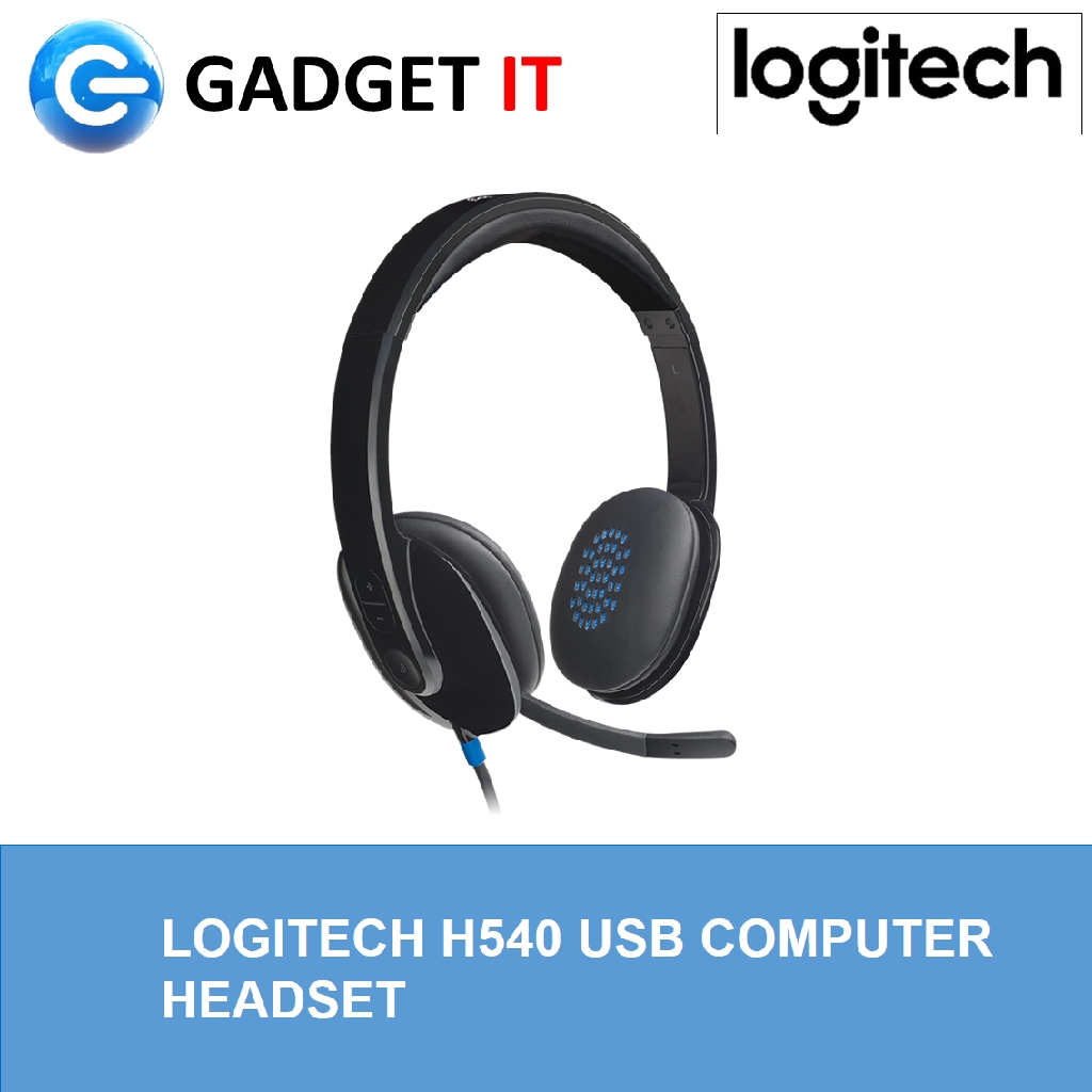 logitech h540 usb computer headset