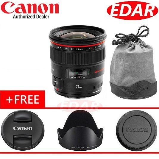 Canon EF 24mm F1.4L II USM Lens (ORIGINAL CANON & OFFICIAL CANON)