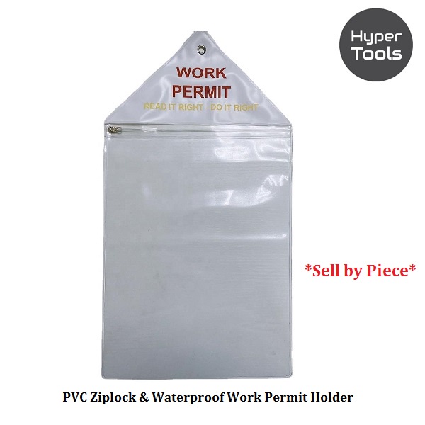 PVC Ziplock & Waterproof Work Permit Holder *Sell by Piece*