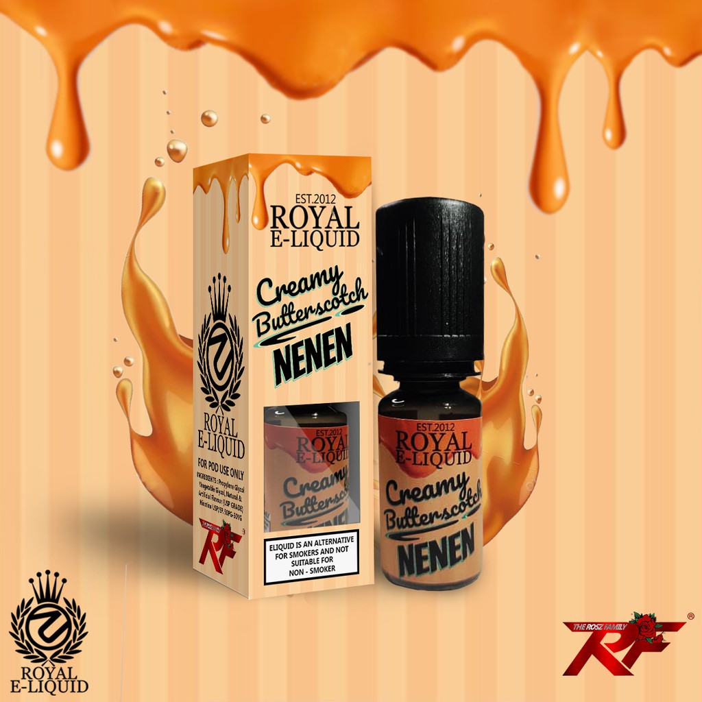Royal E Liquid Butterscooth Coffee Nenen Vape Edition Shopee Malaysia
