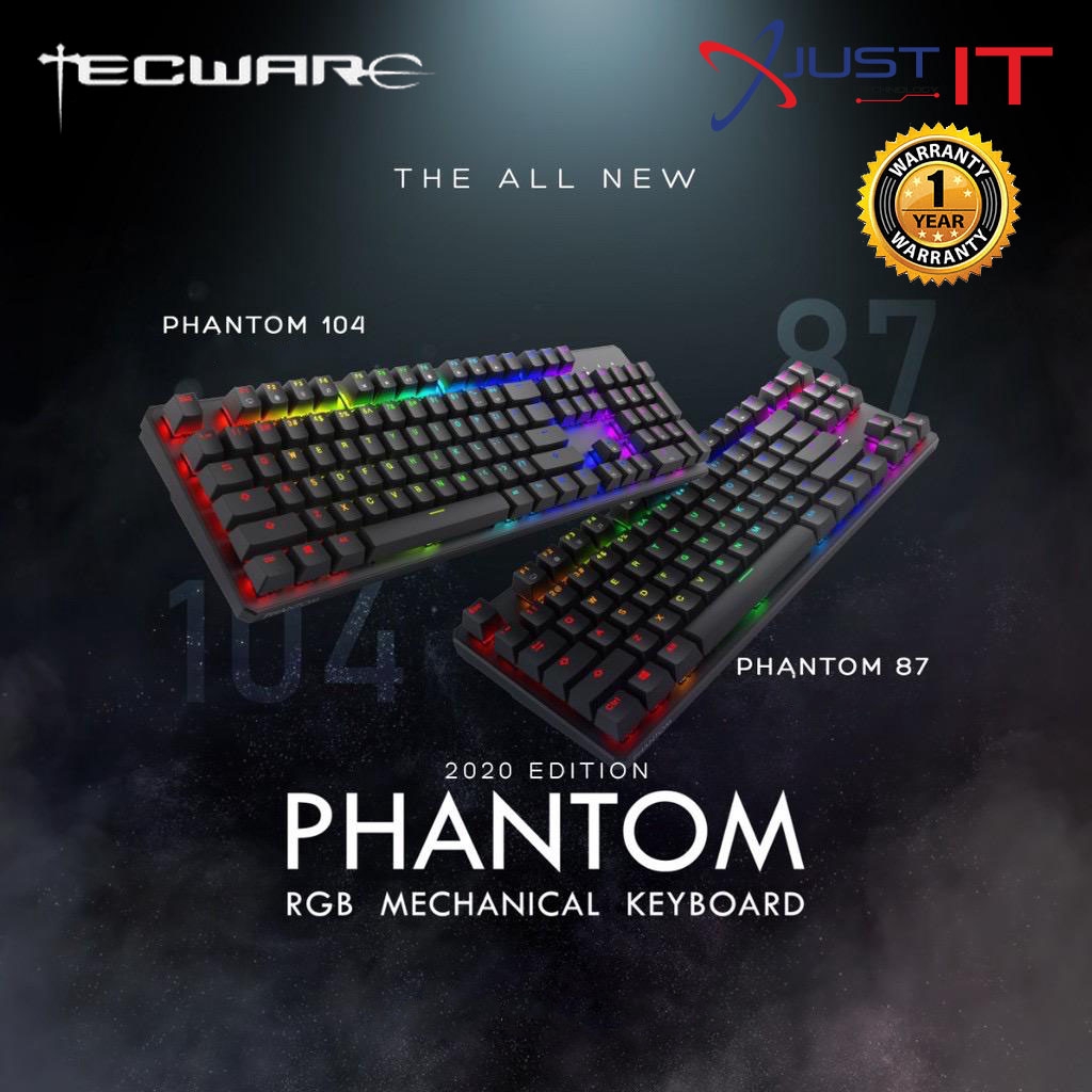 Tecware Phantom RGB 2020/Phantom RGB Mechanical Gaming Keyboard - Blue ...
