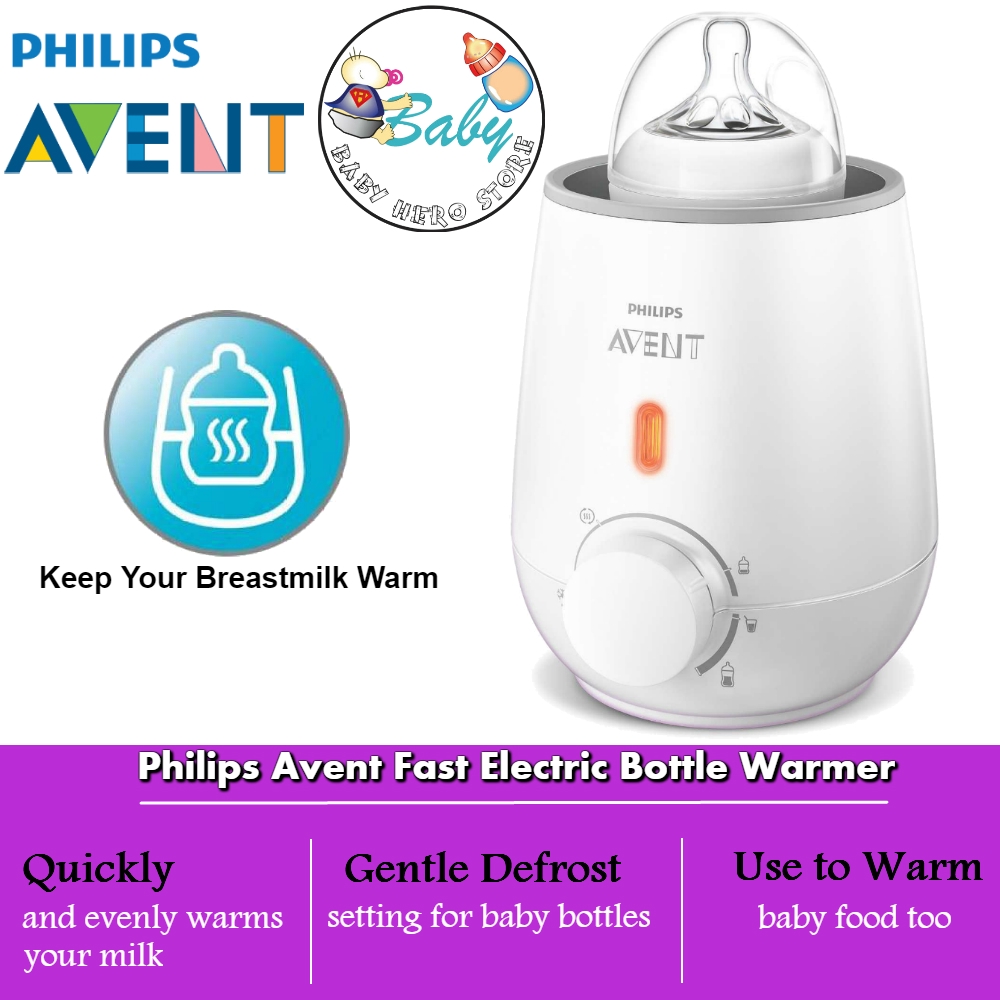 philips avent warms quickly and evenly