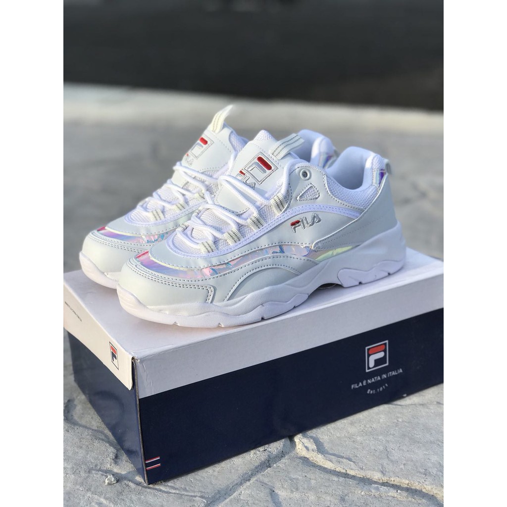 fila ray white metallic