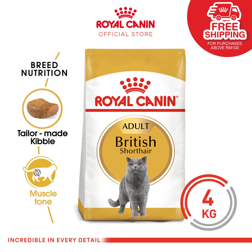 Royal Canin Feline Breed Nutrition British Shorthair - Adult (4kg