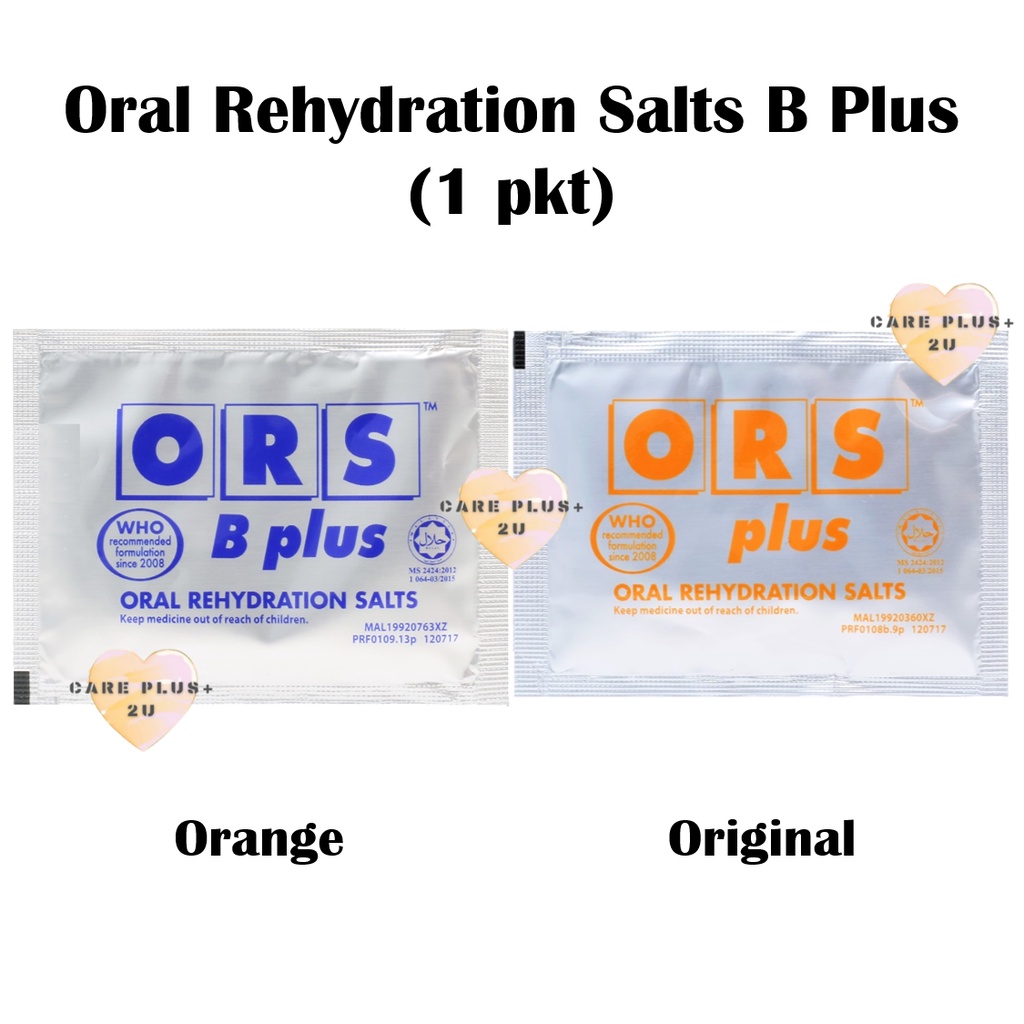 ORS B Plus Oral Rehydration Salts [ Flavour: Original / Orange ] (1pkt ...