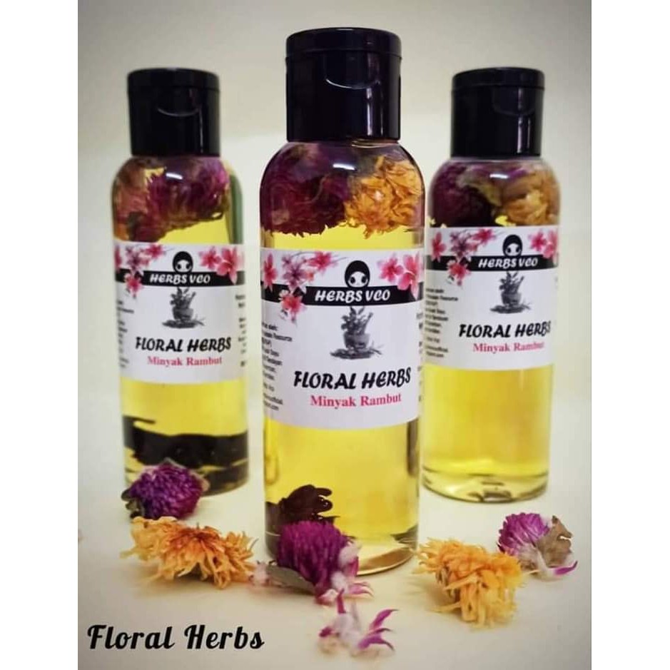 Buy Minyak Rambut Floral Herbs Minyak Kelapa Dara Melembutkan Melebatkan Rambut Mengurangkan Rambut Gugur Anti Kelemumur Seetracker Malaysia