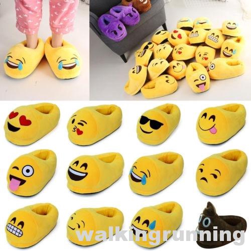 emoji bedroom slippers