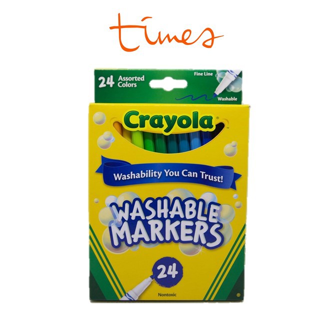 Buy Crayola 12 Color Fine Line Washable Markers Nontoxic Seetracker Malaysia