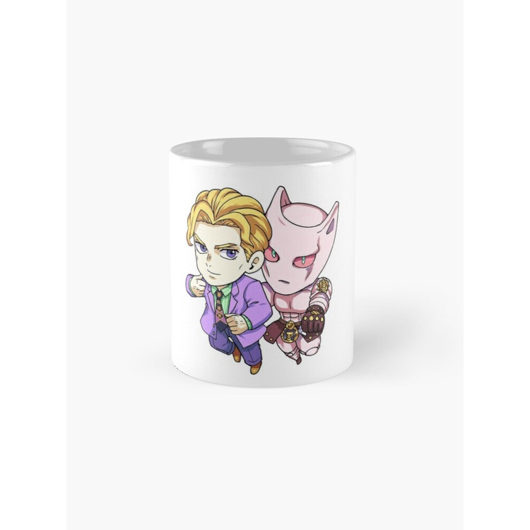 Kira Yoshikage & Killer Queen Mug Jojo's Bizarre Adventure Diamond Is Unbreakable Anime Fanart Merchandise Cup