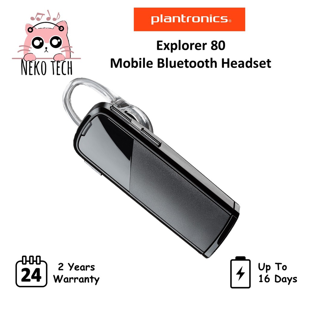 Vild Kamp Udvidelse Plantronics Explorer 80 Portable Bluetooth Mobile Headphone | Shopee  Malaysia