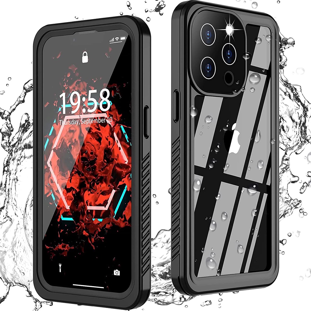 For Iphone 13 Pro Max Case Waterproof Casing Iphone13 Mini Built In Screen Protector 360 Full Body Protective Heavy Duty Shockproof Clear Cover Shopee Malaysia