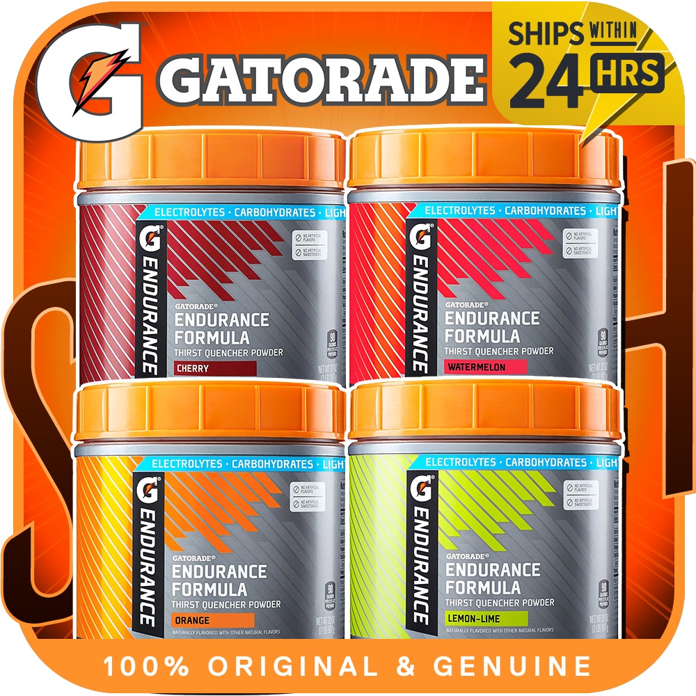 Gatorade Endurance Formula Powder | 907g (32oz) | Lemon Lime | Orange ...