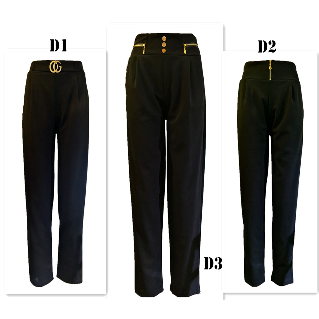 NYLA Wanita Seluar Slack Pants Stretchable Straight Cut ...