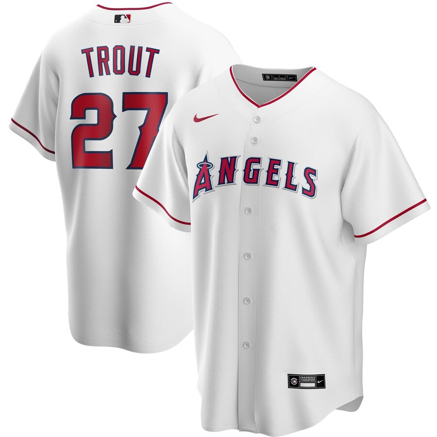 grey mike trout jersey