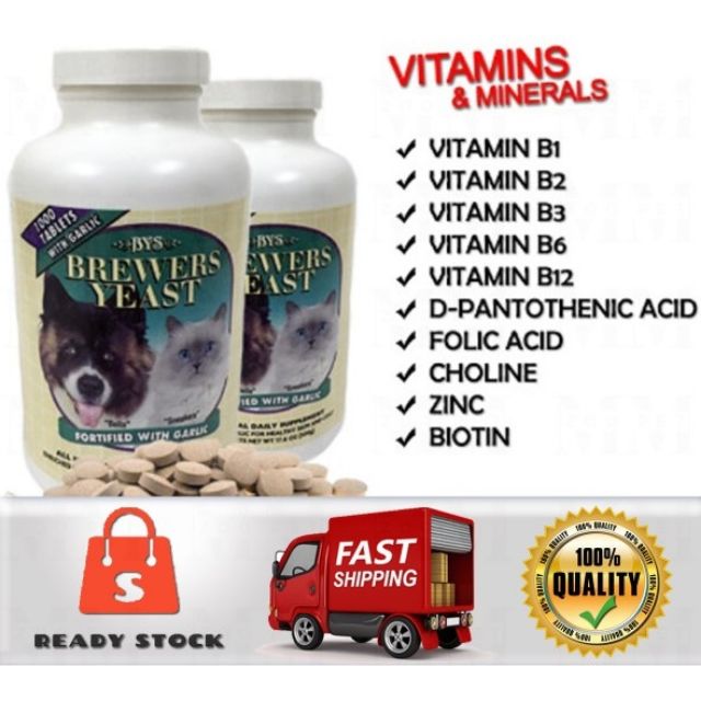 10sen Vitamin Kucing Brewers Yeast Vitamin Bulu Kucing Gugur Bys