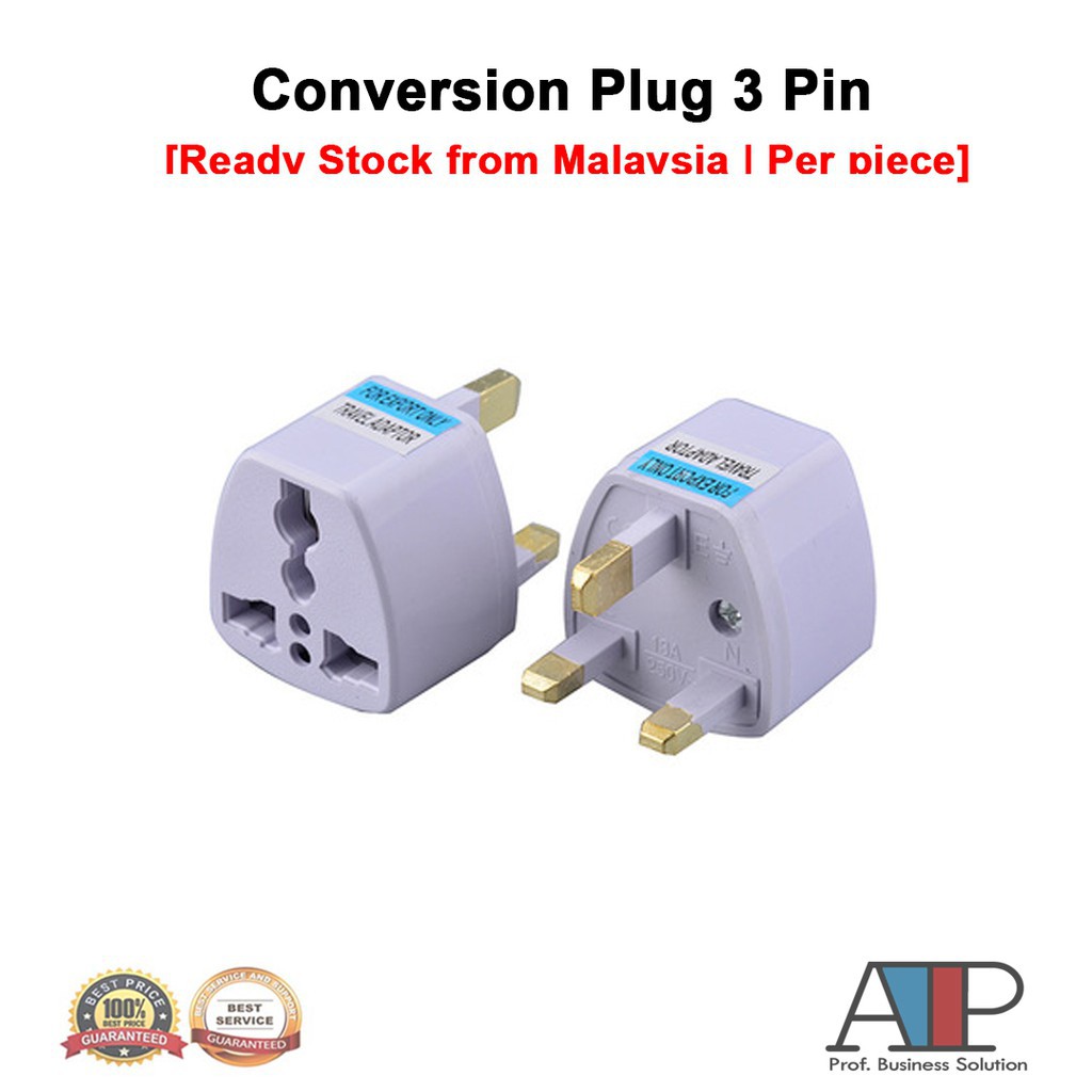 3 Pin Conversion Plug Universal Adapter British Socket Adapter Plug ...