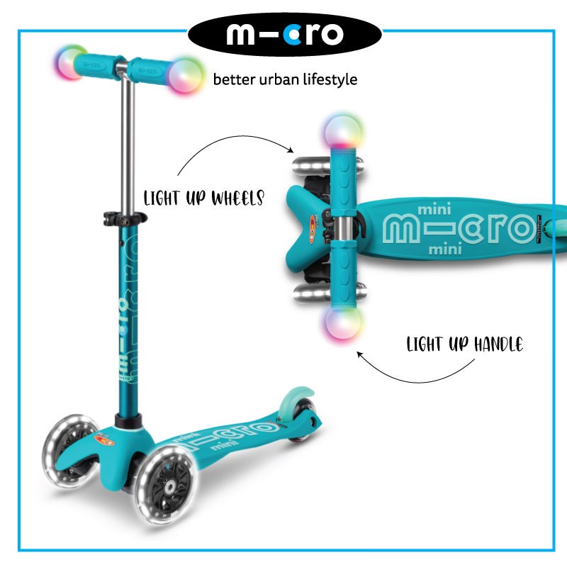 (MMD131) Micro, Mini Deluxe Magic Scooter Aqua Shopee Malaysia