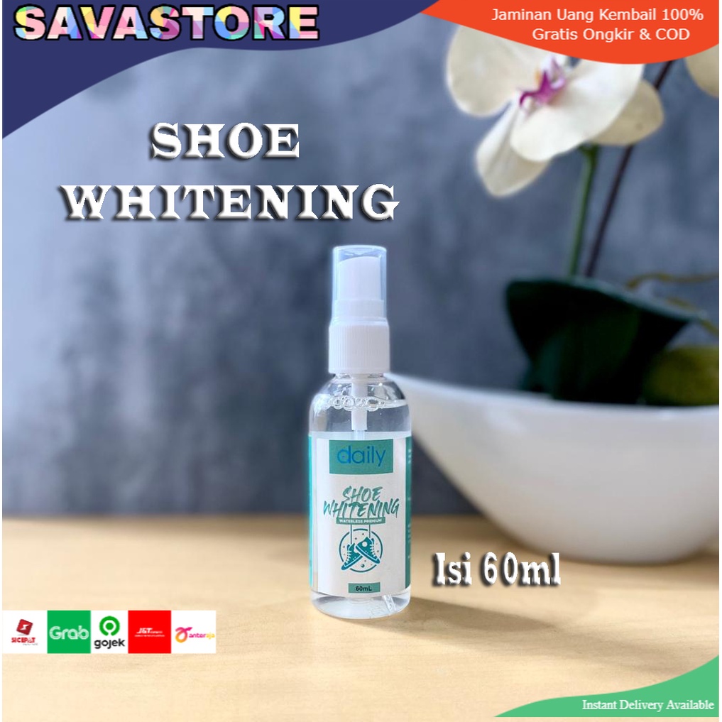 Daily SHOE WHITENING WATERLESS 60ML SPRAY Bleach Shoes And SNEAKERS