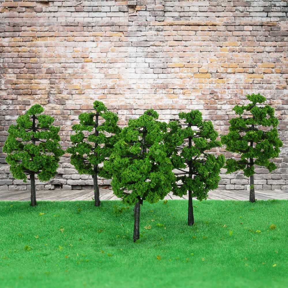 10 Pcs Plastic Model Trees Architectural Model Landscape Scenery Miniatures Shopee Malaysia