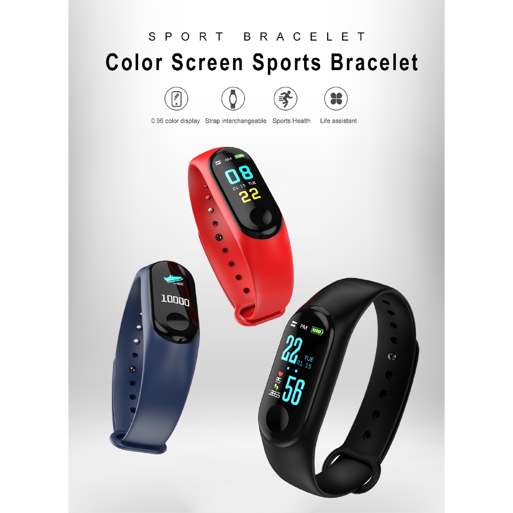 m3 sports smart bracelet