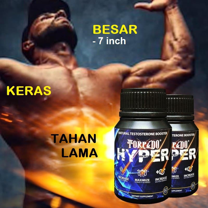 Hyper Dietery Supplement Ubat Untuk Kuat Testosterone Booster Zakar Besar Lelaki Growth Capsules 100 Herba