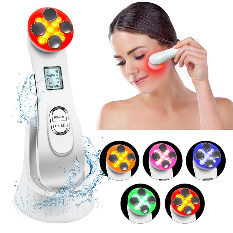 EMS RF Skin Device LED Beauty Instrument Ultrasonic Face 